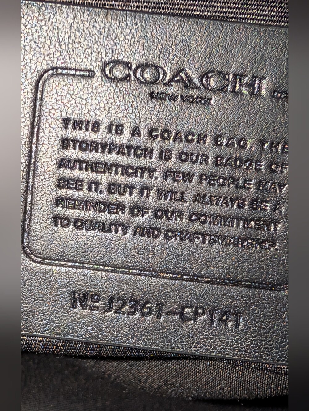 Coach Track Pack 14 Crossbody Sling Bag Metallic Ash Silver CP141 VGUC - Picture 2 of 12